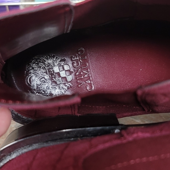 Vince Camuto Kelivena Red Croc Suede Fire Brick Chelsea Boot Size 9 - Picture 4 of 10